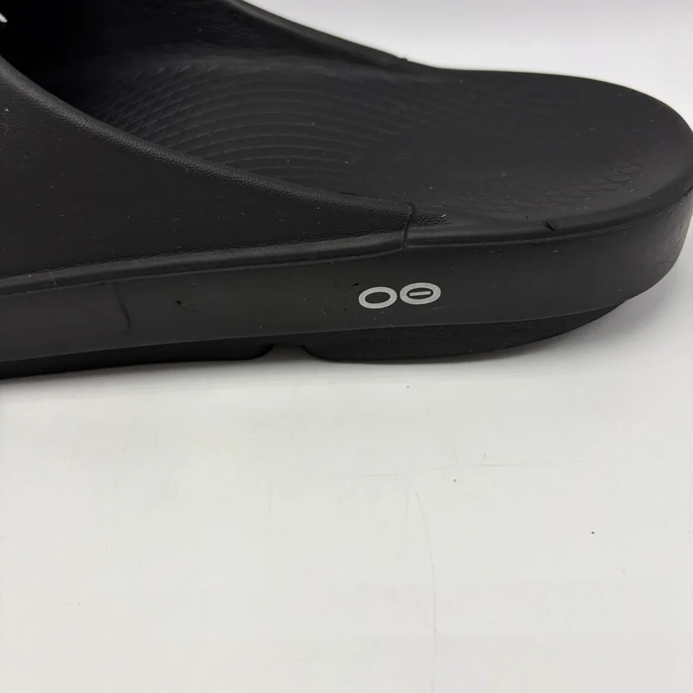 Oofos OOah Slide Sandal Mens 13 Black Comfort Recovery Sandals